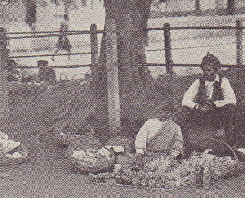 Indian fresh fruit and vegetable sellers in the town of Verulam