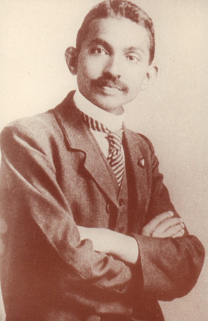 A young Mohandas Gandhi